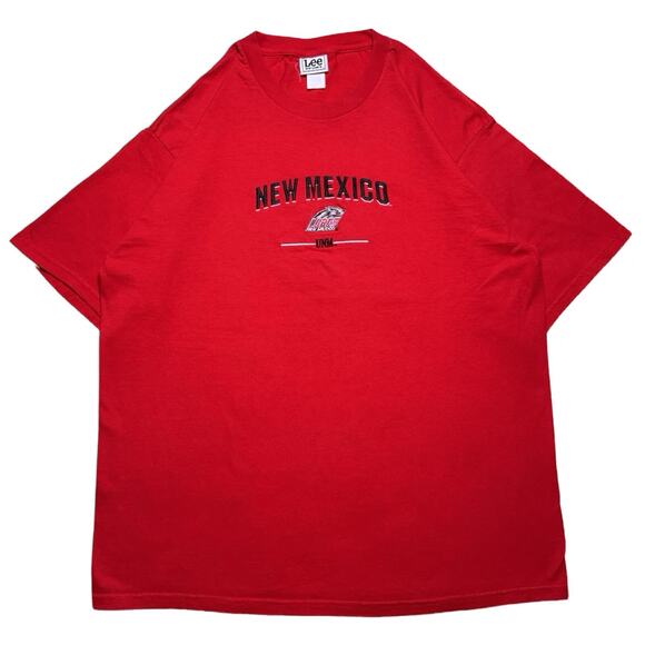 Vintage Y2K University Of New Mexico Lobos Graphic T Shirt Lee Sports XL - Picture 1 of 5